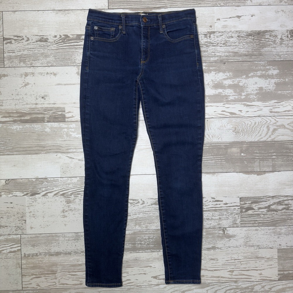 Gap 1969 True Skinny Jeans Womens 28R Dark Wash Stretch Denim Mid Rise Slim Fit